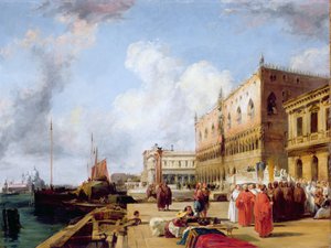 Dogenpaleis door Richard Parkes Bonington